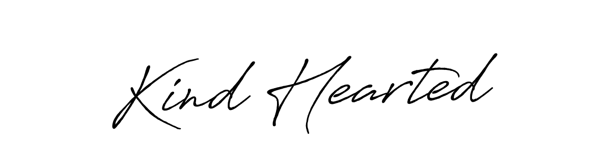 Make a beautiful signature design for name Kind Hearted. With this signature (Antro_Vectra_Bolder) style, you can create a handwritten signature for free. Kind Hearted signature style 7 images and pictures png