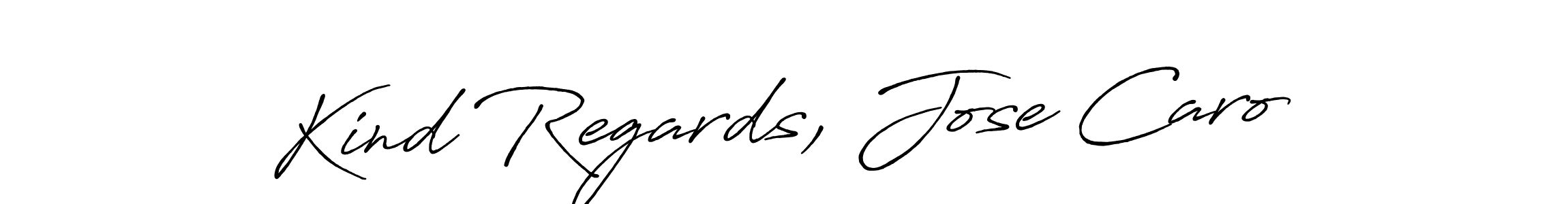 Also we have Kind Regards, Jose Caro name is the best signature style. Create professional handwritten signature collection using Antro_Vectra_Bolder autograph style. Kind Regards, Jose Caro signature style 7 images and pictures png