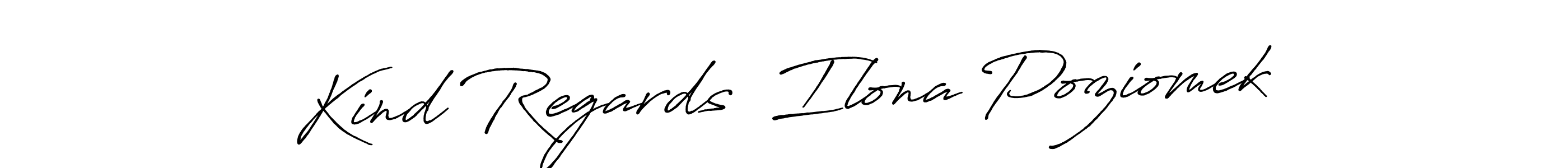 It looks lik you need a new signature style for name Kind Regards  Ilona Poziomek. Design unique handwritten (Antro_Vectra_Bolder) signature with our free signature maker in just a few clicks. Kind Regards  Ilona Poziomek signature style 7 images and pictures png