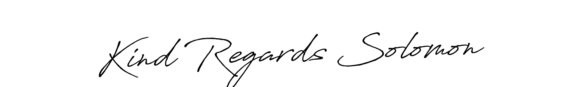 Make a beautiful signature design for name Kind Regards Solomon. Use this online signature maker to create a handwritten signature for free. Kind Regards Solomon signature style 7 images and pictures png