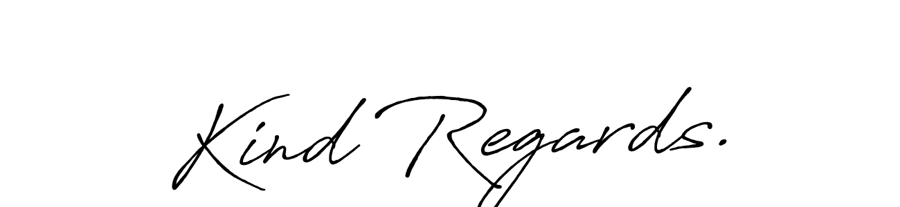 Make a beautiful signature design for name Kind Regards.. With this signature (Antro_Vectra_Bolder) style, you can create a handwritten signature for free. Kind Regards. signature style 7 images and pictures png