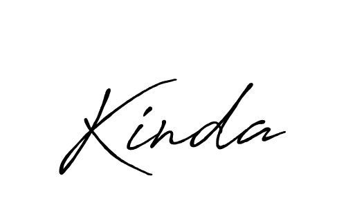 Use a signature maker to create a handwritten signature online. With this signature software, you can design (Antro_Vectra_Bolder) your own signature for name Kinda. Kinda signature style 7 images and pictures png