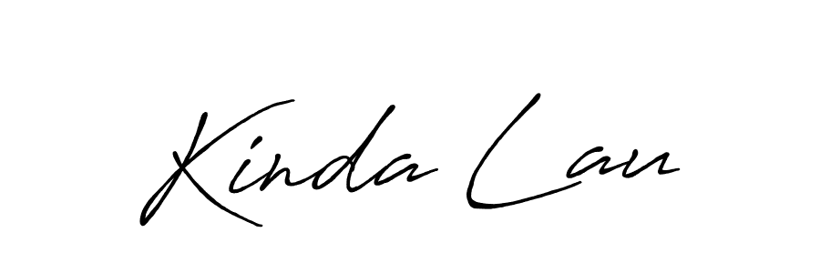 Design your own signature with our free online signature maker. With this signature software, you can create a handwritten (Antro_Vectra_Bolder) signature for name Kinda Lau. Kinda Lau signature style 7 images and pictures png