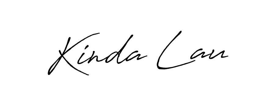 Design your own signature with our free online signature maker. With this signature software, you can create a handwritten (Antro_Vectra_Bolder) signature for name Kinda Lau. Kinda Lau signature style 7 images and pictures png