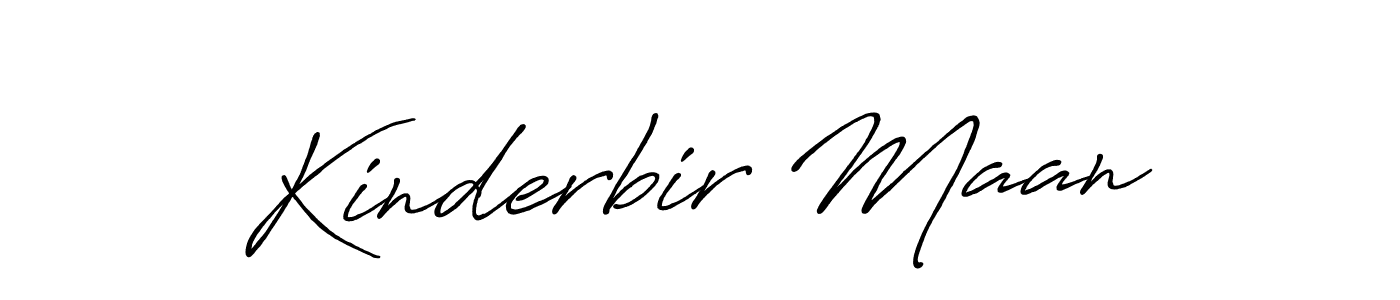 It looks lik you need a new signature style for name Kinderbir Maan. Design unique handwritten (Antro_Vectra_Bolder) signature with our free signature maker in just a few clicks. Kinderbir Maan signature style 7 images and pictures png