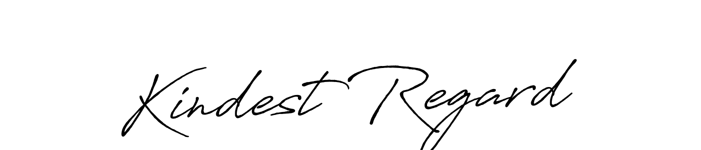 How to make Kindest Regard name signature. Use Antro_Vectra_Bolder style for creating short signs online. This is the latest handwritten sign. Kindest Regard signature style 7 images and pictures png