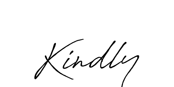 Design your own signature with our free online signature maker. With this signature software, you can create a handwritten (Antro_Vectra_Bolder) signature for name Kindly. Kindly signature style 7 images and pictures png