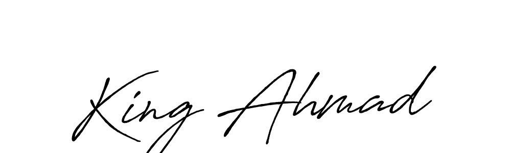 King Ahmad stylish signature style. Best Handwritten Sign (Antro_Vectra_Bolder) for my name. Handwritten Signature Collection Ideas for my name King Ahmad. King Ahmad signature style 7 images and pictures png