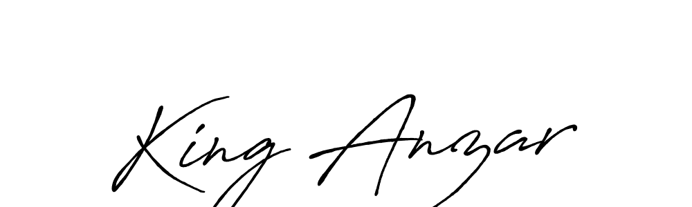 Once you've used our free online signature maker to create your best signature Antro_Vectra_Bolder style, it's time to enjoy all of the benefits that King Anzar name signing documents. King Anzar signature style 7 images and pictures png