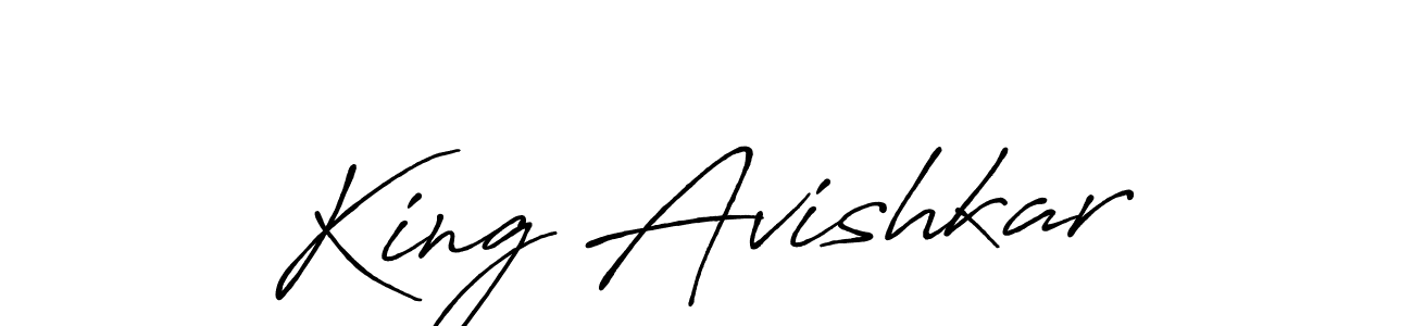 Make a beautiful signature design for name King Avishkar. Use this online signature maker to create a handwritten signature for free. King Avishkar signature style 7 images and pictures png
