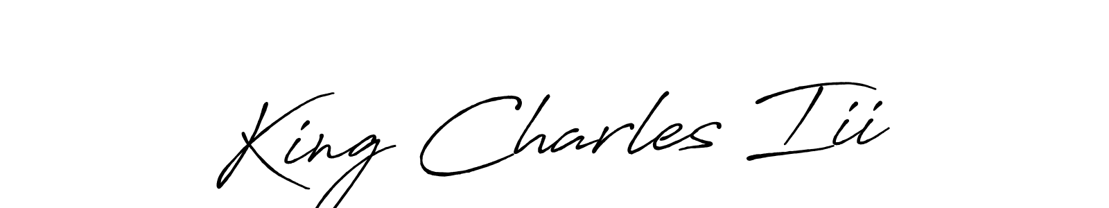 You should practise on your own different ways (Antro_Vectra_Bolder) to write your name (King Charles Iii) in signature. don't let someone else do it for you. King Charles Iii signature style 7 images and pictures png