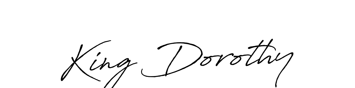 King Dorothy stylish signature style. Best Handwritten Sign (Antro_Vectra_Bolder) for my name. Handwritten Signature Collection Ideas for my name King Dorothy. King Dorothy signature style 7 images and pictures png