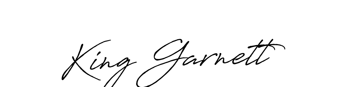 Also You can easily find your signature by using the search form. We will create King Garnett name handwritten signature images for you free of cost using Antro_Vectra_Bolder sign style. King Garnett signature style 7 images and pictures png