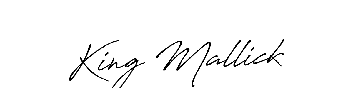 It looks lik you need a new signature style for name King Mallick. Design unique handwritten (Antro_Vectra_Bolder) signature with our free signature maker in just a few clicks. King Mallick signature style 7 images and pictures png