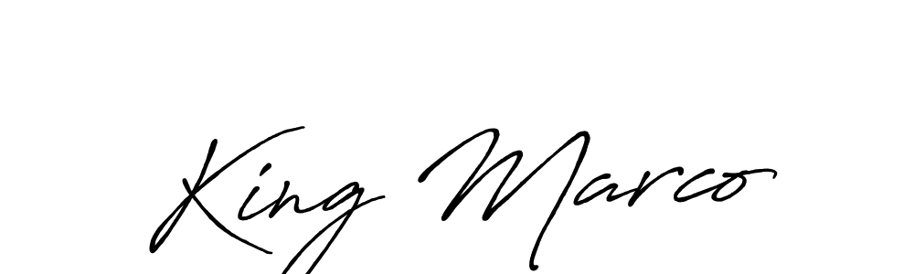 Make a beautiful signature design for name King Marco. Use this online signature maker to create a handwritten signature for free. King Marco signature style 7 images and pictures png