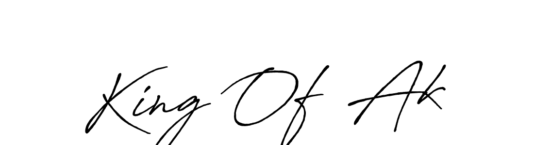 How to make King Of  Ak signature? Antro_Vectra_Bolder is a professional autograph style. Create handwritten signature for King Of  Ak name. King Of  Ak signature style 7 images and pictures png