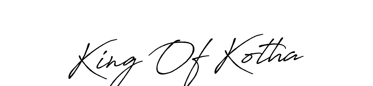 Also You can easily find your signature by using the search form. We will create King Of Kotha name handwritten signature images for you free of cost using Antro_Vectra_Bolder sign style. King Of Kotha signature style 7 images and pictures png