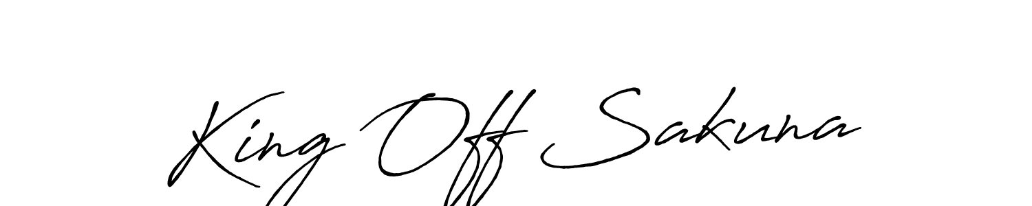 Make a beautiful signature design for name King Off Sakuna. Use this online signature maker to create a handwritten signature for free. King Off Sakuna signature style 7 images and pictures png
