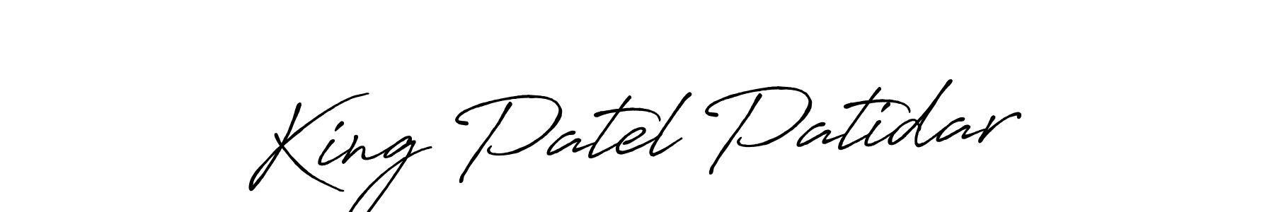 It looks lik you need a new signature style for name King Patel Patidar. Design unique handwritten (Antro_Vectra_Bolder) signature with our free signature maker in just a few clicks. King Patel Patidar signature style 7 images and pictures png