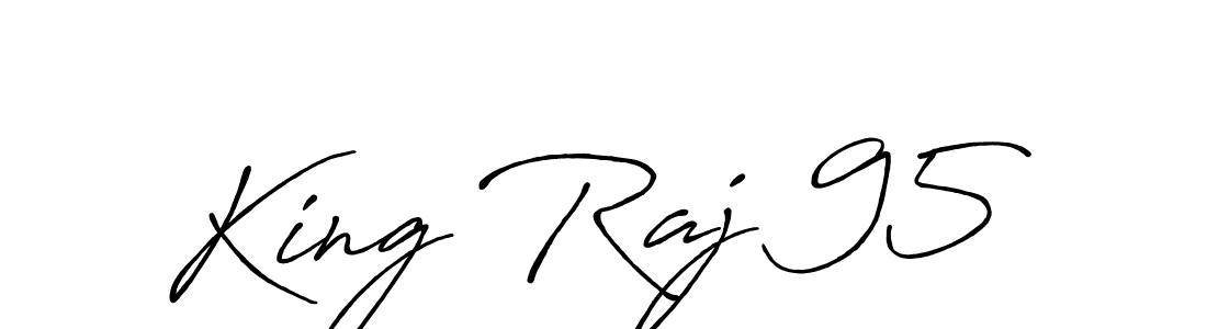 Make a beautiful signature design for name King Raj 95. Use this online signature maker to create a handwritten signature for free. King Raj 95 signature style 7 images and pictures png