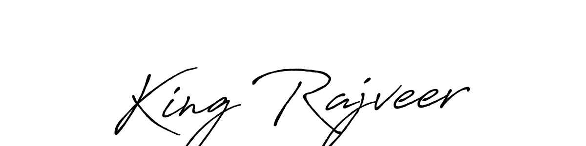 if you are searching for the best signature style for your name King Rajveer. so please give up your signature search. here we have designed multiple signature styles  using Antro_Vectra_Bolder. King Rajveer signature style 7 images and pictures png