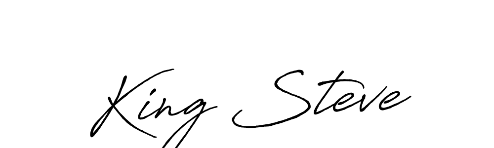 Make a short King Steve signature style. Manage your documents anywhere anytime using Antro_Vectra_Bolder. Create and add eSignatures, submit forms, share and send files easily. King Steve signature style 7 images and pictures png