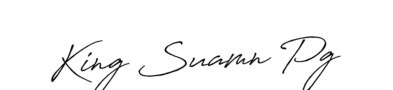 Similarly Antro_Vectra_Bolder is the best handwritten signature design. Signature creator online .You can use it as an online autograph creator for name King Suamn Pg. King Suamn Pg signature style 7 images and pictures png