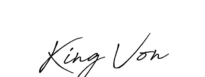 How to make King Von signature? Antro_Vectra_Bolder is a professional autograph style. Create handwritten signature for King Von name. King Von signature style 7 images and pictures png