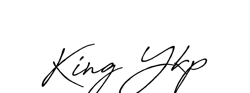Also we have King Ykp name is the best signature style. Create professional handwritten signature collection using Antro_Vectra_Bolder autograph style. King Ykp signature style 7 images and pictures png