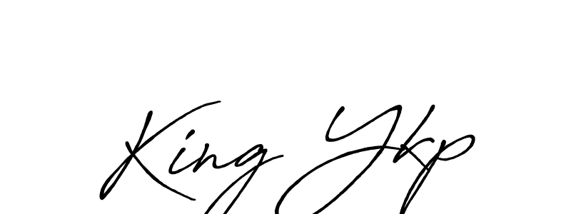 Also we have King Ykp name is the best signature style. Create professional handwritten signature collection using Antro_Vectra_Bolder autograph style. King Ykp signature style 7 images and pictures png