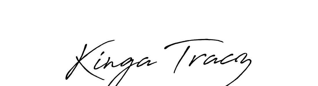 You should practise on your own different ways (Antro_Vectra_Bolder) to write your name (Kinga Tracz) in signature. don't let someone else do it for you. Kinga Tracz signature style 7 images and pictures png