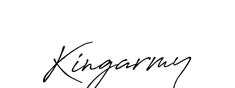 Antro_Vectra_Bolder is a professional signature style that is perfect for those who want to add a touch of class to their signature. It is also a great choice for those who want to make their signature more unique. Get Kingarmy name to fancy signature for free. Kingarmy signature style 7 images and pictures png