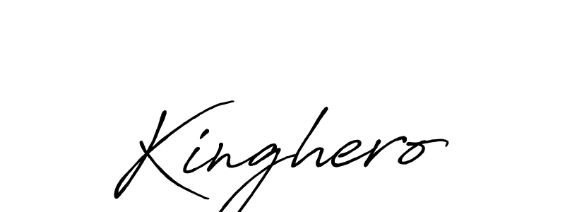 Once you've used our free online signature maker to create your best signature Antro_Vectra_Bolder style, it's time to enjoy all of the benefits that Kinghero name signing documents. Kinghero signature style 7 images and pictures png