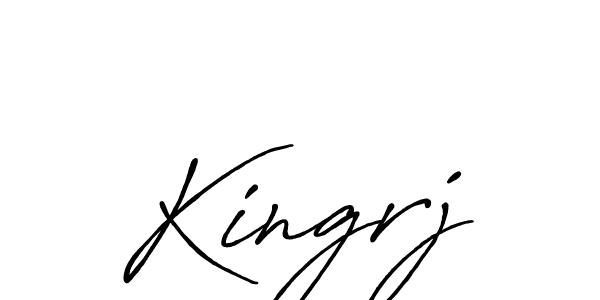 Use a signature maker to create a handwritten signature online. With this signature software, you can design (Antro_Vectra_Bolder) your own signature for name Kingrj. Kingrj signature style 7 images and pictures png