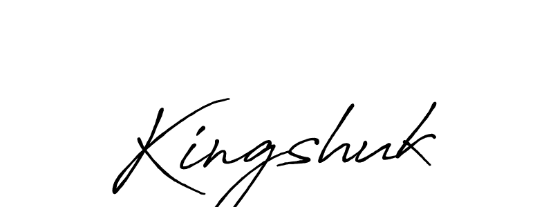 Also we have Kingshuk name is the best signature style. Create professional handwritten signature collection using Antro_Vectra_Bolder autograph style. Kingshuk signature style 7 images and pictures png