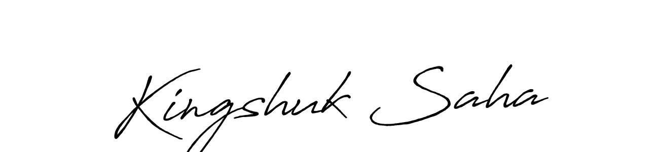 if you are searching for the best signature style for your name Kingshuk Saha. so please give up your signature search. here we have designed multiple signature styles  using Antro_Vectra_Bolder. Kingshuk Saha signature style 7 images and pictures png