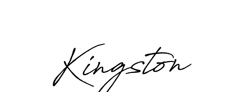 How to make Kingston signature? Antro_Vectra_Bolder is a professional autograph style. Create handwritten signature for Kingston name. Kingston signature style 7 images and pictures png