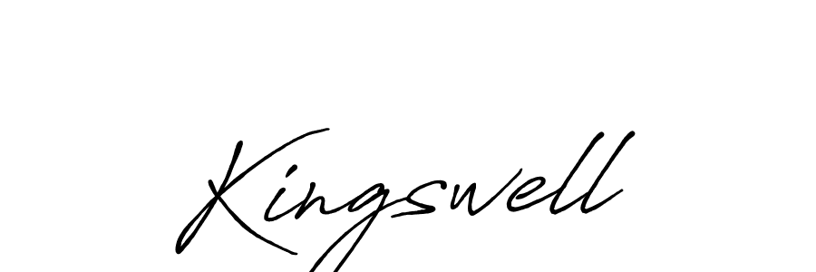 Also we have Kingswell name is the best signature style. Create professional handwritten signature collection using Antro_Vectra_Bolder autograph style. Kingswell signature style 7 images and pictures png