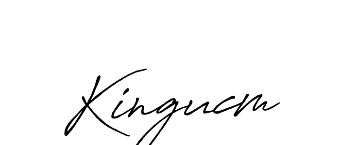 Create a beautiful signature design for name Kingucm. With this signature (Antro_Vectra_Bolder) fonts, you can make a handwritten signature for free. Kingucm signature style 7 images and pictures png