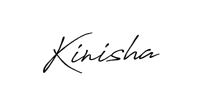 Make a beautiful signature design for name Kinisha. With this signature (Antro_Vectra_Bolder) style, you can create a handwritten signature for free. Kinisha signature style 7 images and pictures png