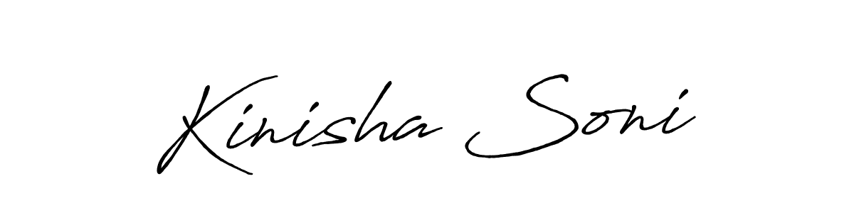 Use a signature maker to create a handwritten signature online. With this signature software, you can design (Antro_Vectra_Bolder) your own signature for name Kinisha Soni. Kinisha Soni signature style 7 images and pictures png