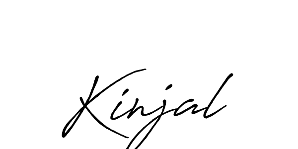 Design your own signature with our free online signature maker. With this signature software, you can create a handwritten (Antro_Vectra_Bolder) signature for name Kinjal. Kinjal signature style 7 images and pictures png