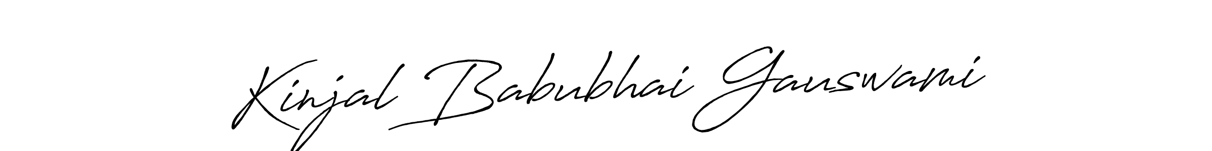 This is the best signature style for the Kinjal Babubhai Gauswami name. Also you like these signature font (Antro_Vectra_Bolder). Mix name signature. Kinjal Babubhai Gauswami signature style 7 images and pictures png