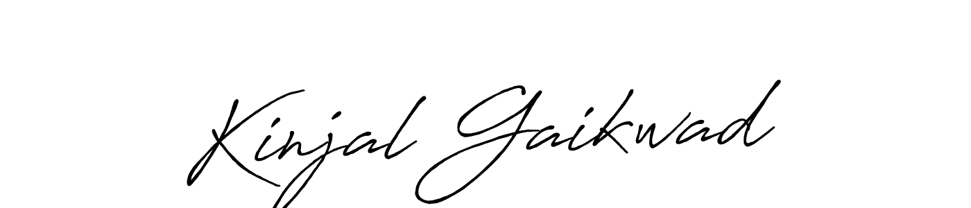 How to make Kinjal Gaikwad signature? Antro_Vectra_Bolder is a professional autograph style. Create handwritten signature for Kinjal Gaikwad name. Kinjal Gaikwad signature style 7 images and pictures png