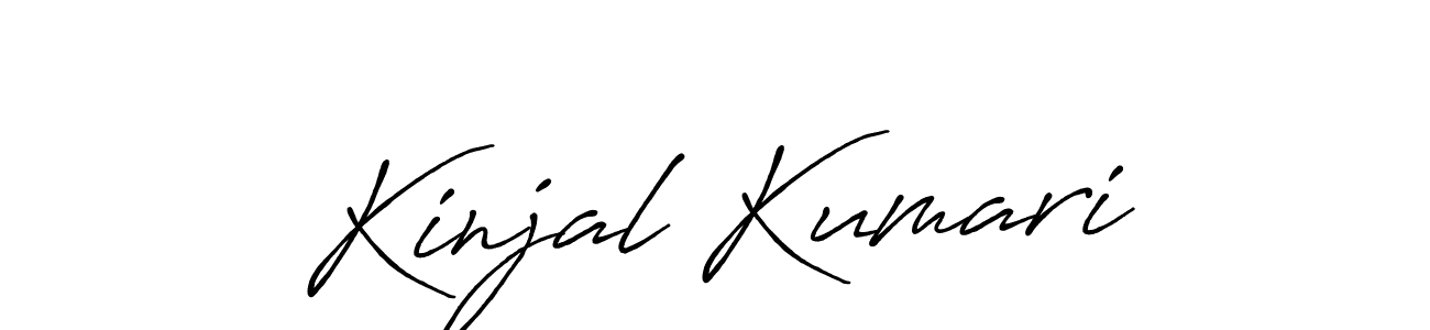 Also we have Kinjal Kumari name is the best signature style. Create professional handwritten signature collection using Antro_Vectra_Bolder autograph style. Kinjal Kumari signature style 7 images and pictures png