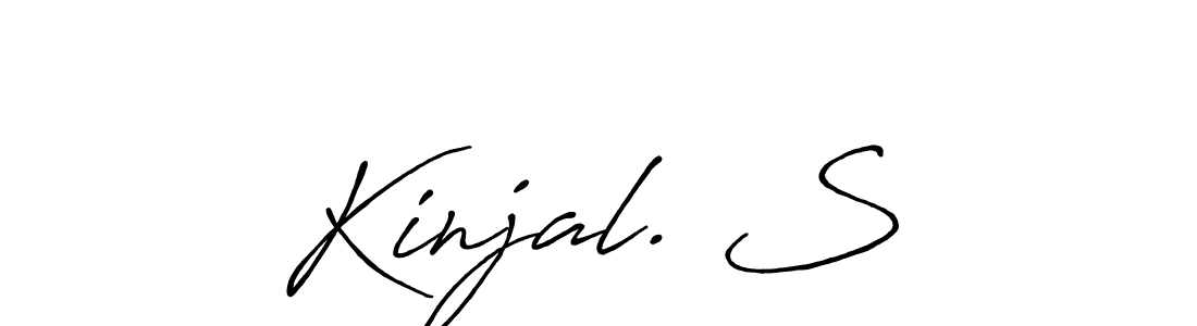 It looks lik you need a new signature style for name Kinjal. S̱. Design unique handwritten (Antro_Vectra_Bolder) signature with our free signature maker in just a few clicks. Kinjal. S̱ signature style 7 images and pictures png