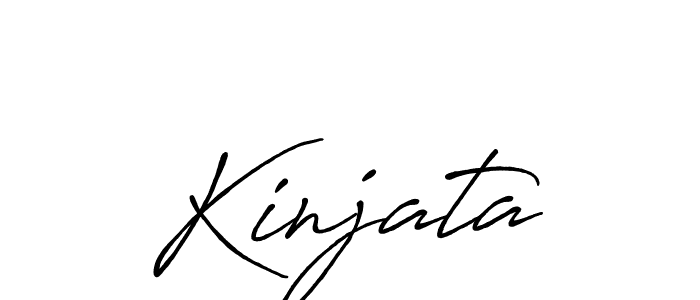 Also we have Kinjata name is the best signature style. Create professional handwritten signature collection using Antro_Vectra_Bolder autograph style. Kinjata signature style 7 images and pictures png