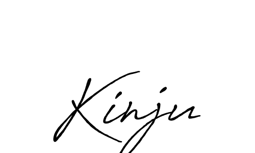 Make a beautiful signature design for name Kinju. With this signature (Antro_Vectra_Bolder) style, you can create a handwritten signature for free. Kinju signature style 7 images and pictures png