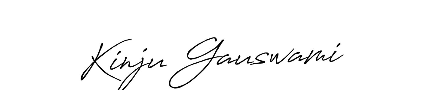 Antro_Vectra_Bolder is a professional signature style that is perfect for those who want to add a touch of class to their signature. It is also a great choice for those who want to make their signature more unique. Get Kinju Gauswami name to fancy signature for free. Kinju Gauswami signature style 7 images and pictures png