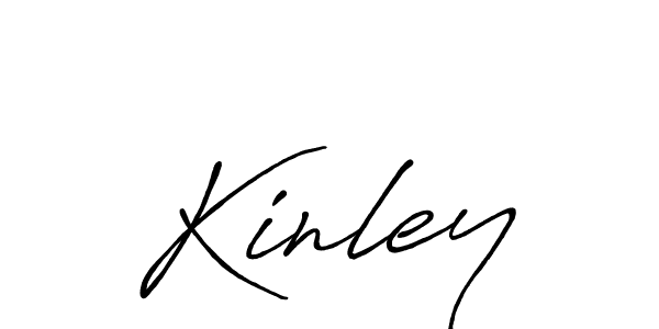 Make a beautiful signature design for name Kinley. With this signature (Antro_Vectra_Bolder) style, you can create a handwritten signature for free. Kinley signature style 7 images and pictures png